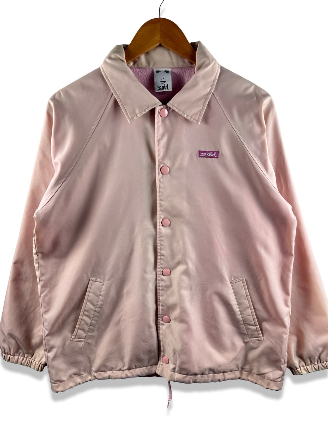 JPN X-girl 프린팅 핑크 코치자켓2863 상품이미지2