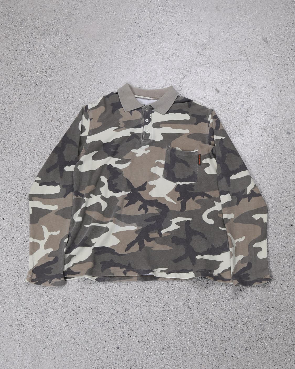 Stüssy 1990s Camo Long Sleeve Polo 상품이미지2