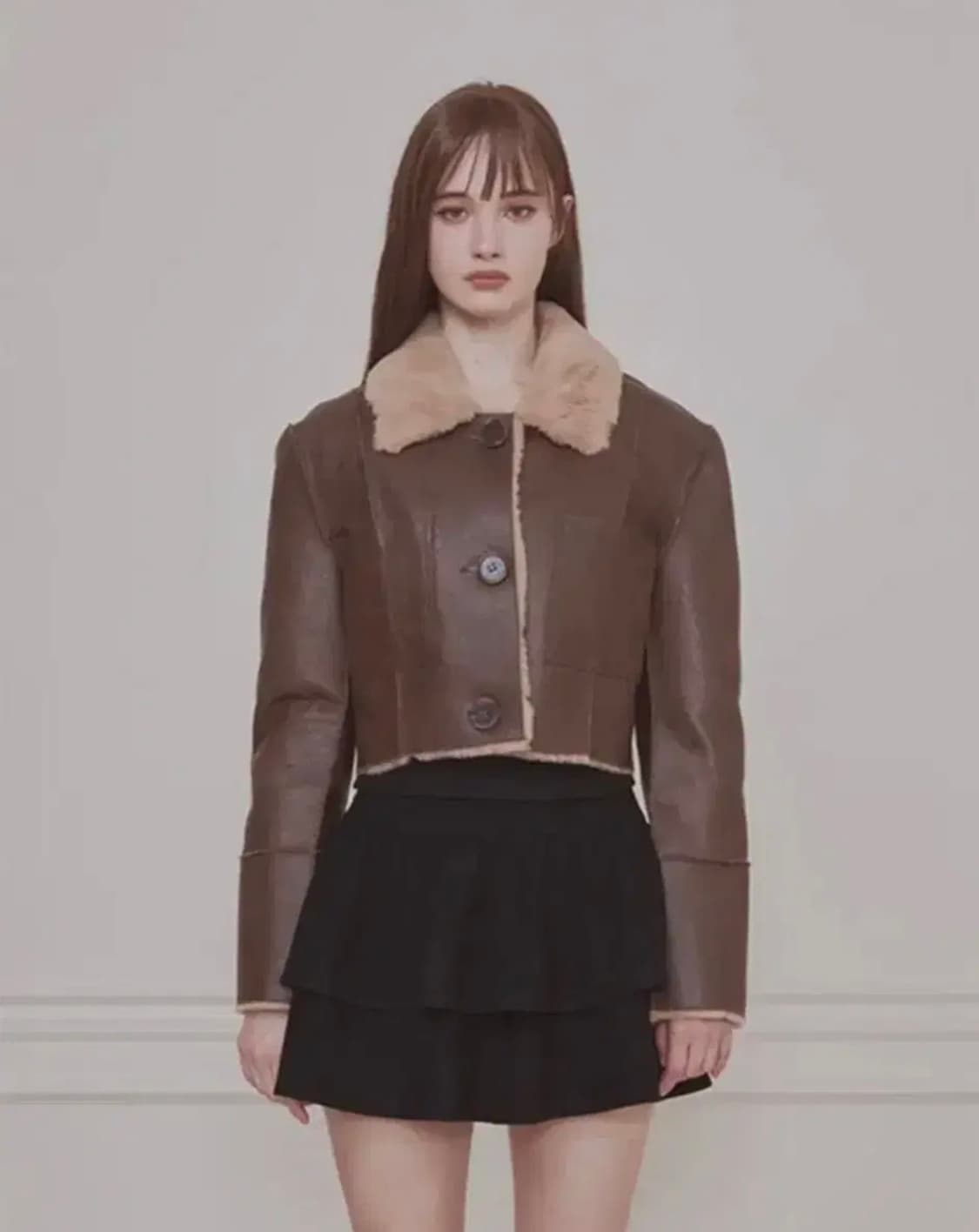 낫유어로즈 무스탕 브라운s (텍o) 상품이미지2