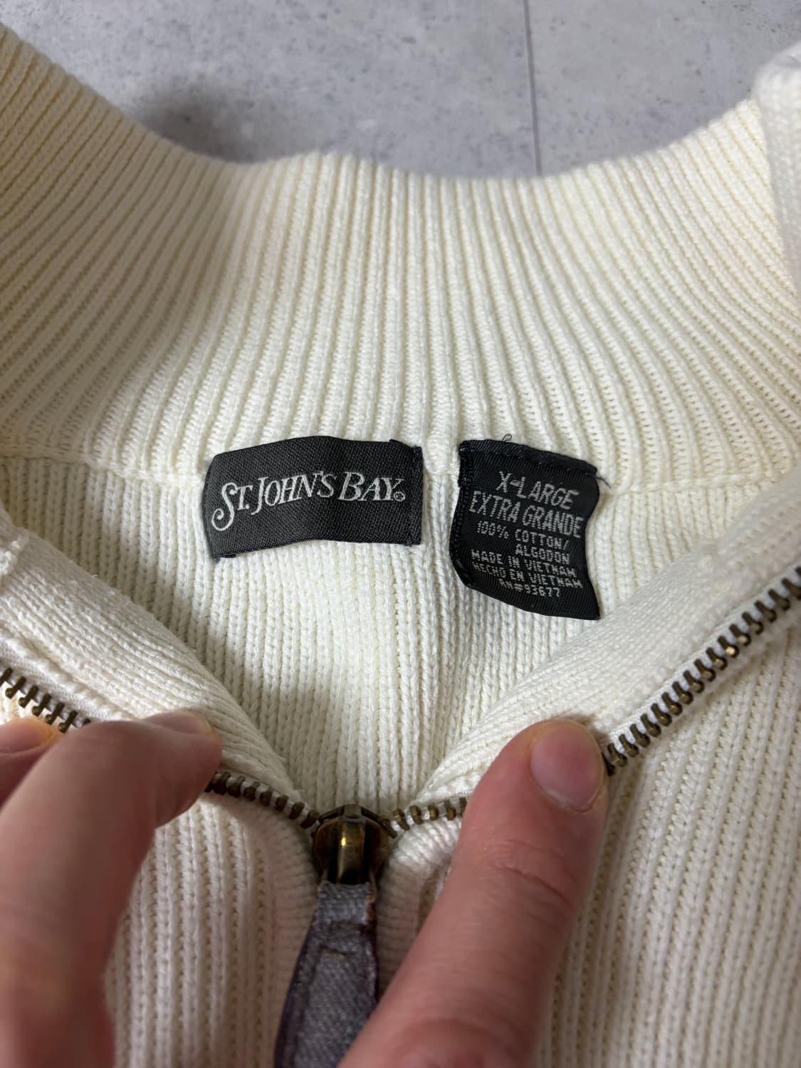 세인트존스베이 코튼 하프집 베이직 니트 상품이미지5