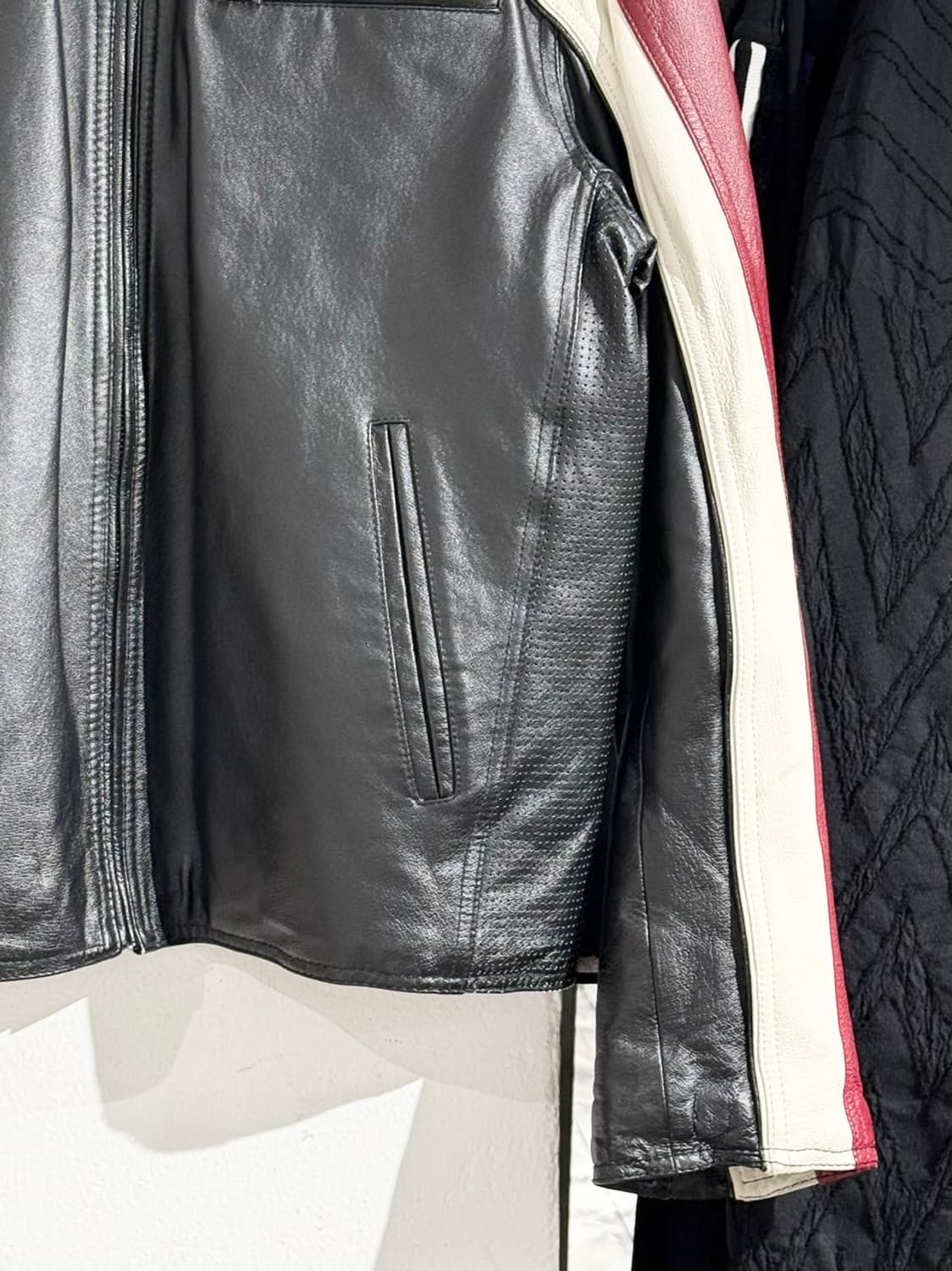 윌슨스 레더 블랙 레드 레더 레이서 자켓  상품이미지5