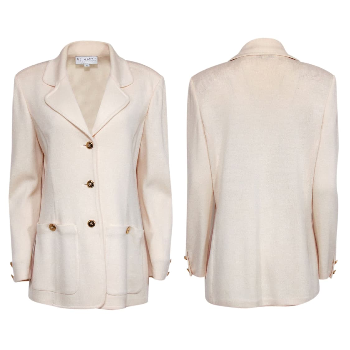 명품 ST.JOHN 센존 컬렉션라인 럭셔리 골드버튼장식 클래식 자켓 상품이미지8