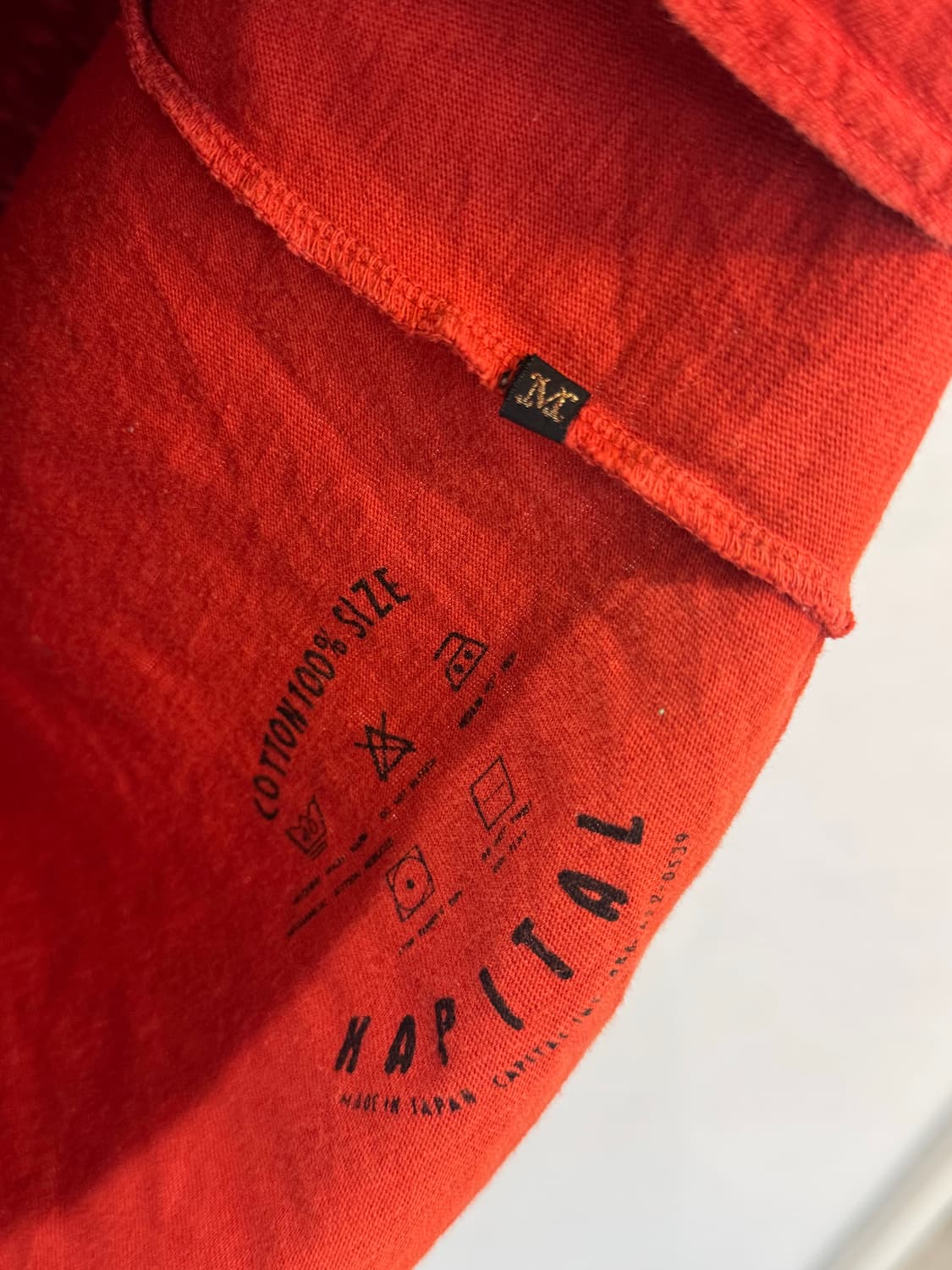 Kapital red short-sleeved shirt 상품이미지5