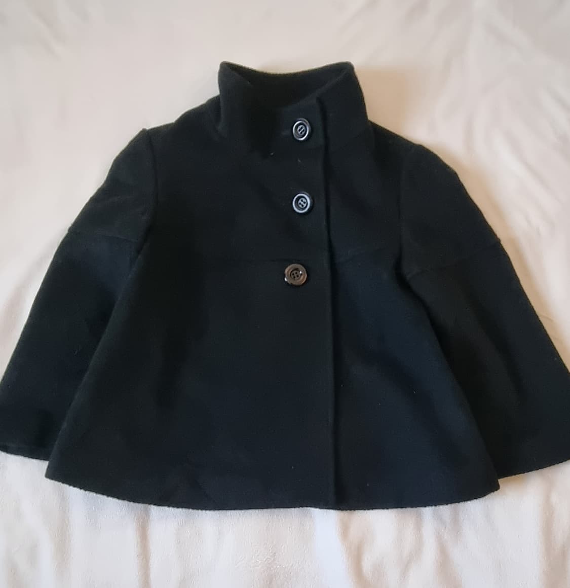 빈티지 모리걸 하구미 갸루 블랙 코트 상품이미지1