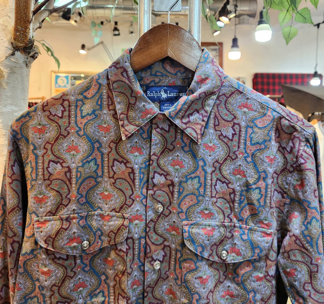 RALPH LAUREN 랄프 로렌 코튼 패턴  카라 셔츠 상품이미지2