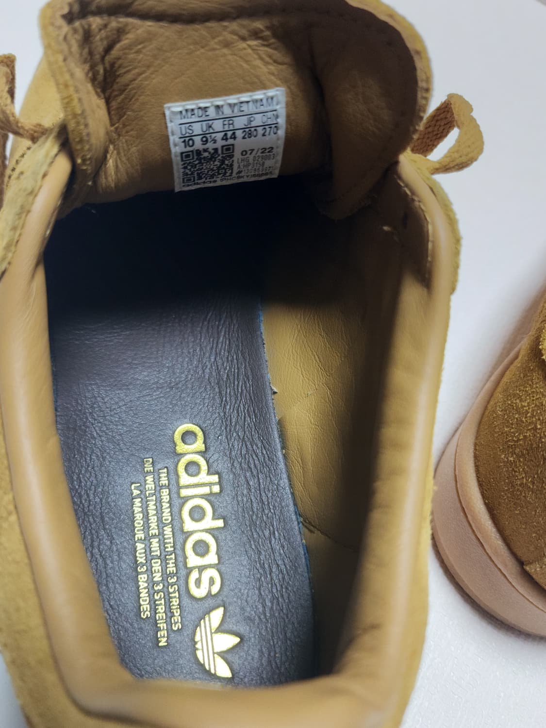 아디다스 캠퍼스 브라운 스웨이드 스니커즈 280mm 상품이미지2