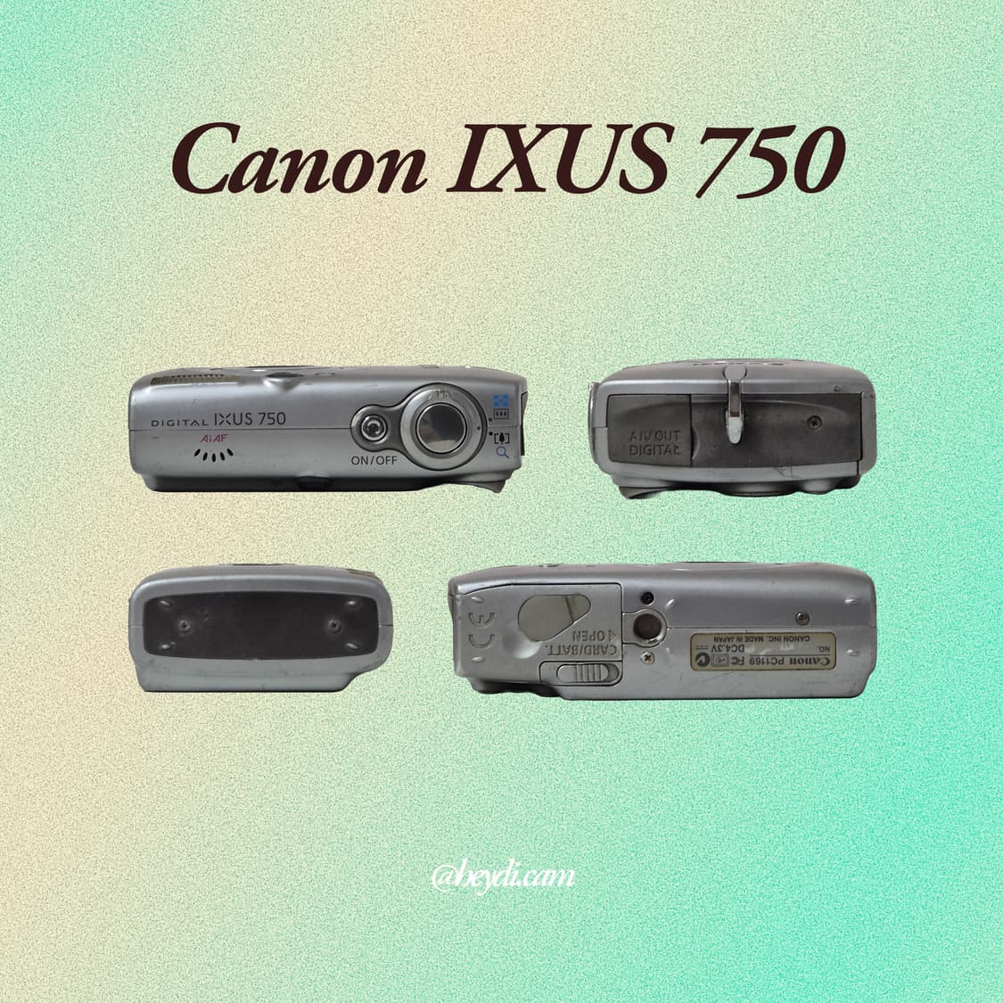 (아일릿 원희) 캐논 ixus750 IXY700 실버 상품이미지3