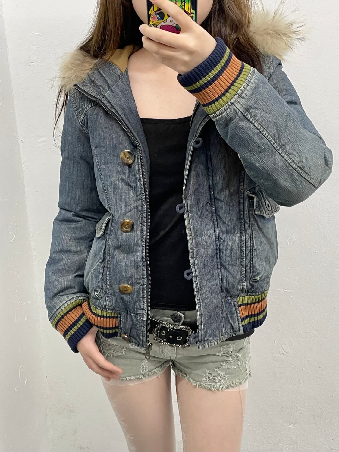 y2k 데님 버튼 자켓 상품이미지5