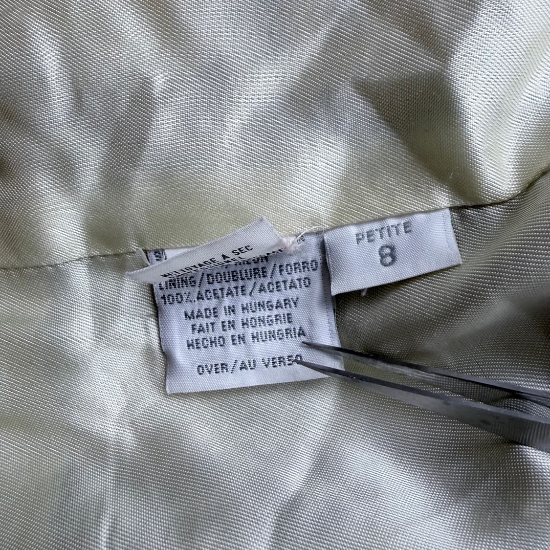 90s Liz Claiborne 울 체크 트위드 코트 상품이미지7