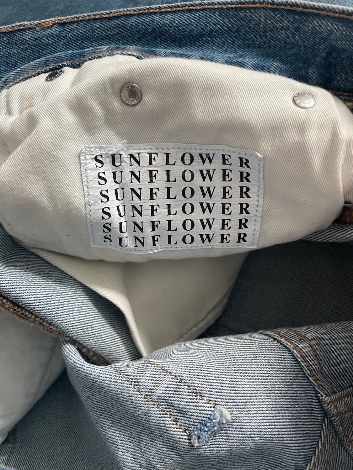 선플라워 와이드 트위스트 진 32사이즈 상품이미지2