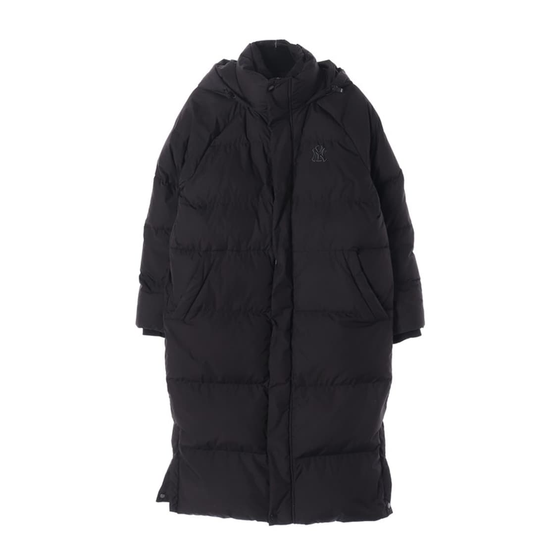 MLB 뉴욕양키스 메가 빅로고 덕다운 롱패딩 블랙 M 상품이미지1