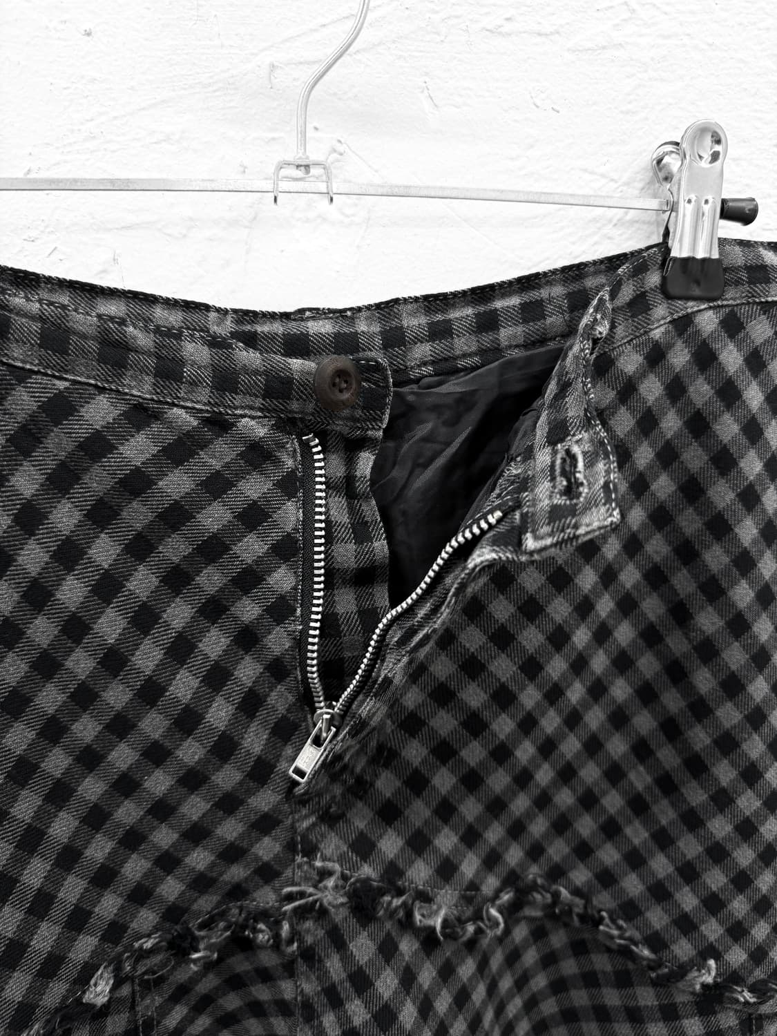 ozone rocks 컷오프 체크 플레어 스커트 상품이미지2