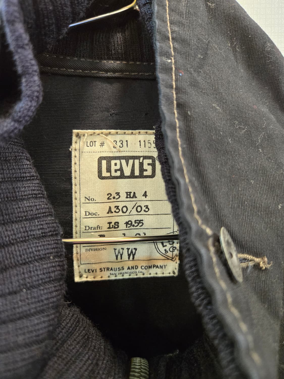 [쿨거환영]리바이스 Levi's 블랙 코튼 워크 재킷  상품이미지8