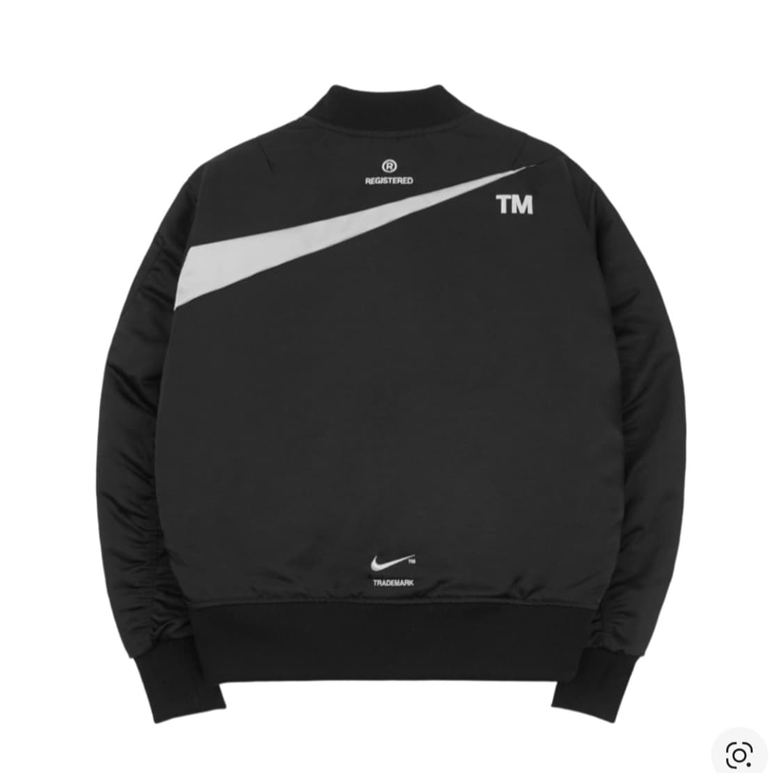 (정품) 나이키 스우시 양면 봄버 자켓 블랙 M 상품이미지2