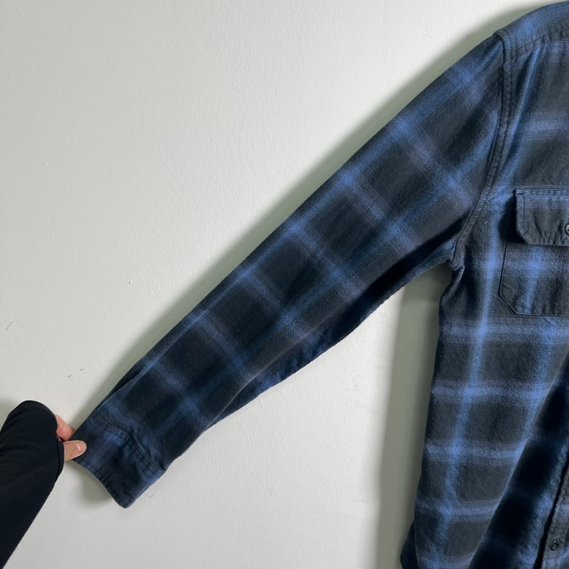 할리데이비슨 블루 체크 플란넬 셔츠 L 상품이미지7