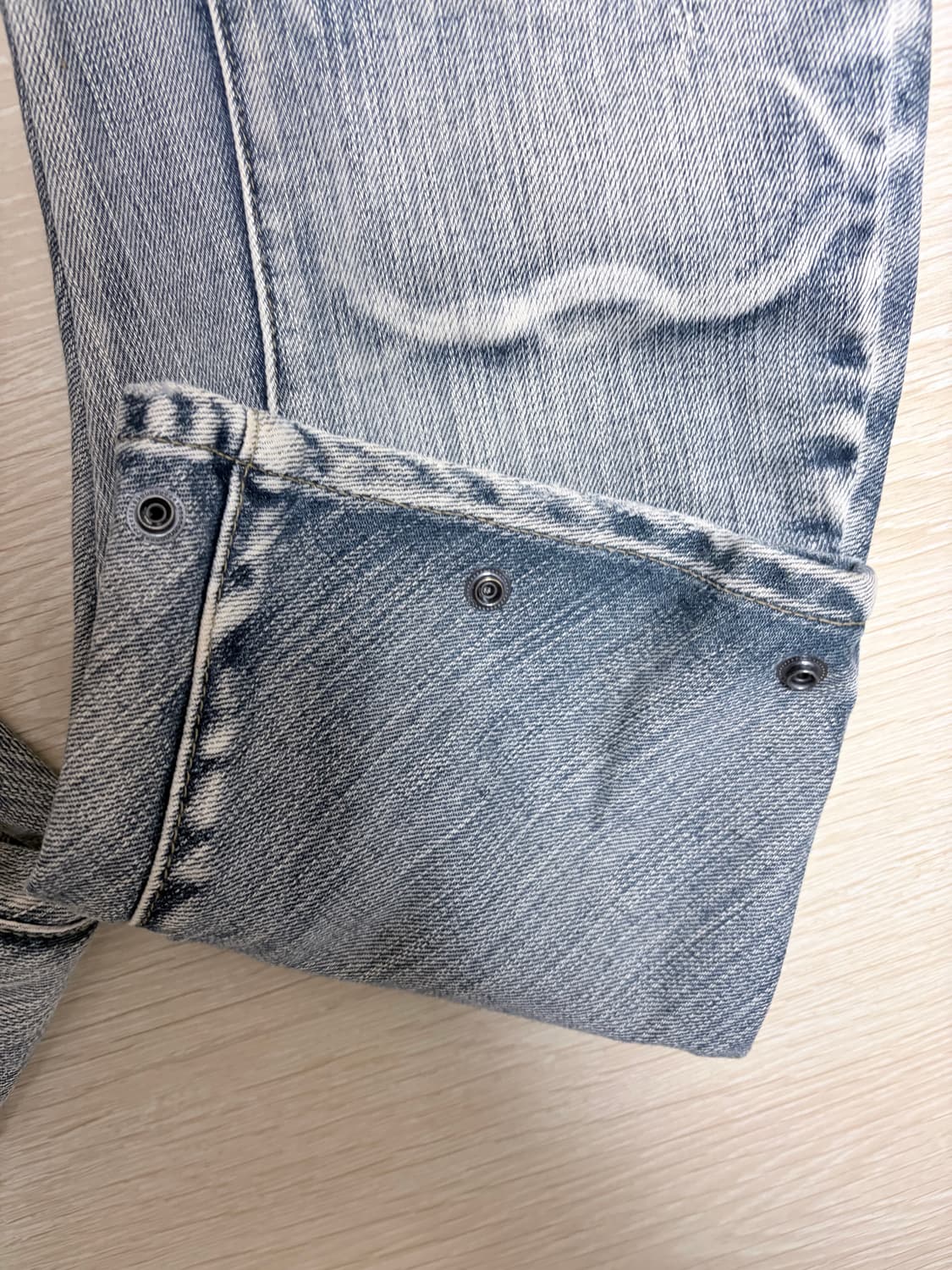 PPFM 00s 일본 빈티지 데미지 바나나 데님 청바지 M 상품이미지3