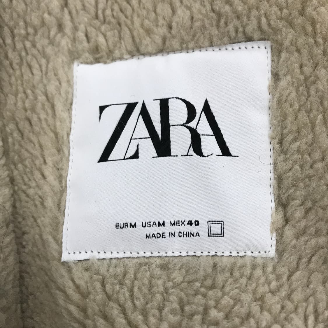 자라 무스탕 자켓 베이지브라운 [M] 상품이미지4