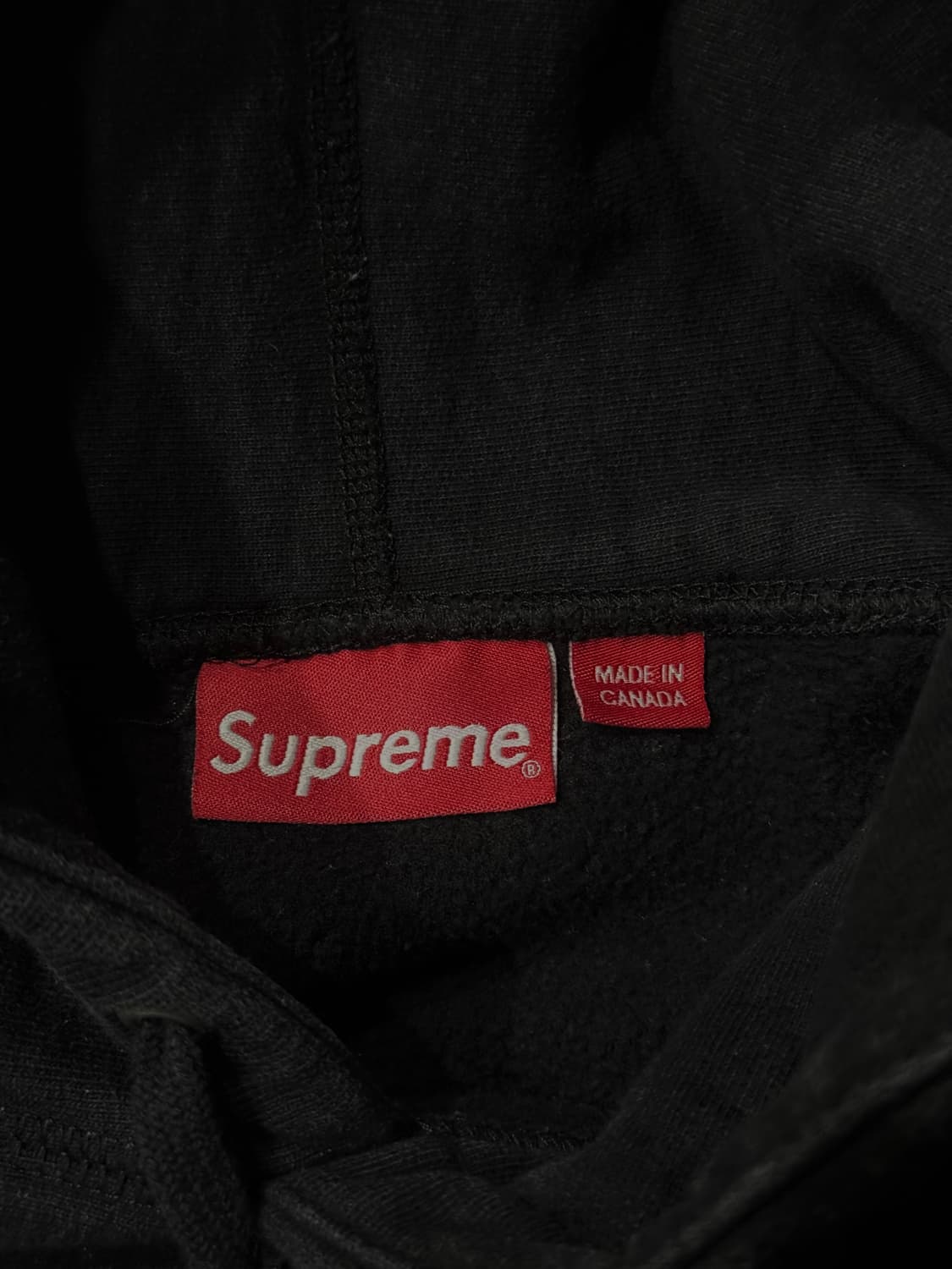 [L] 슈프림 크롬 클래식 로고 후드 블랙 상품이미지4