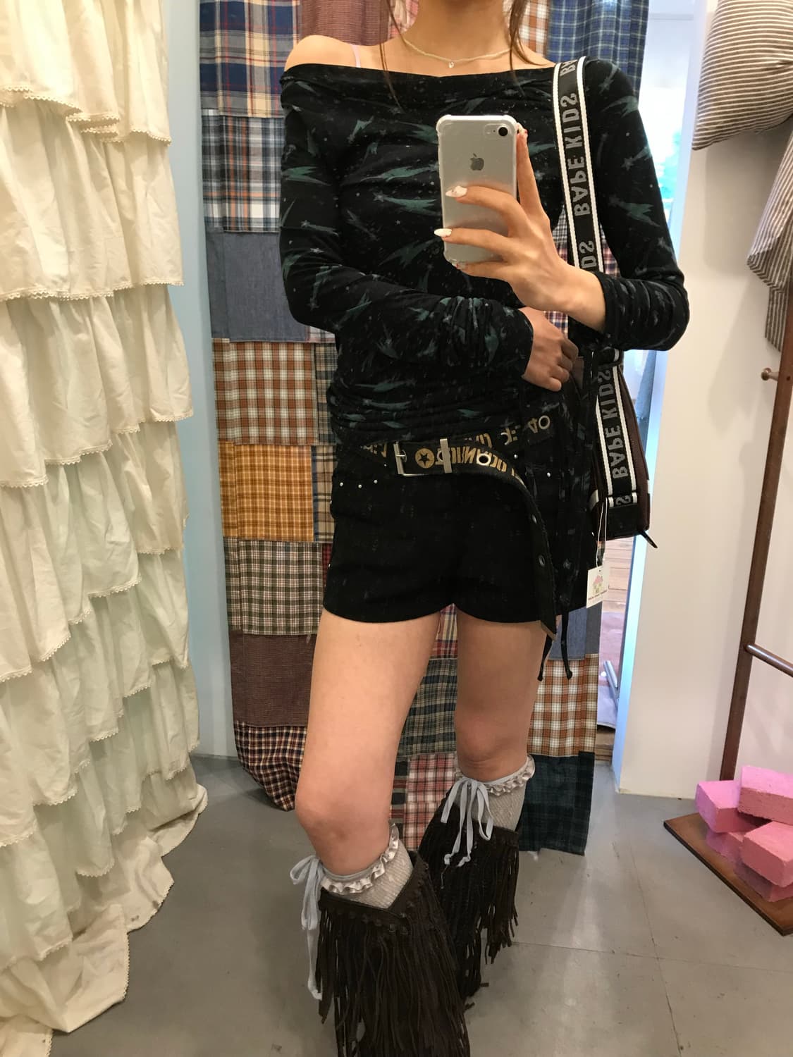 히스테릭글래머 썬더 셔링 블라우스 상품이미지7