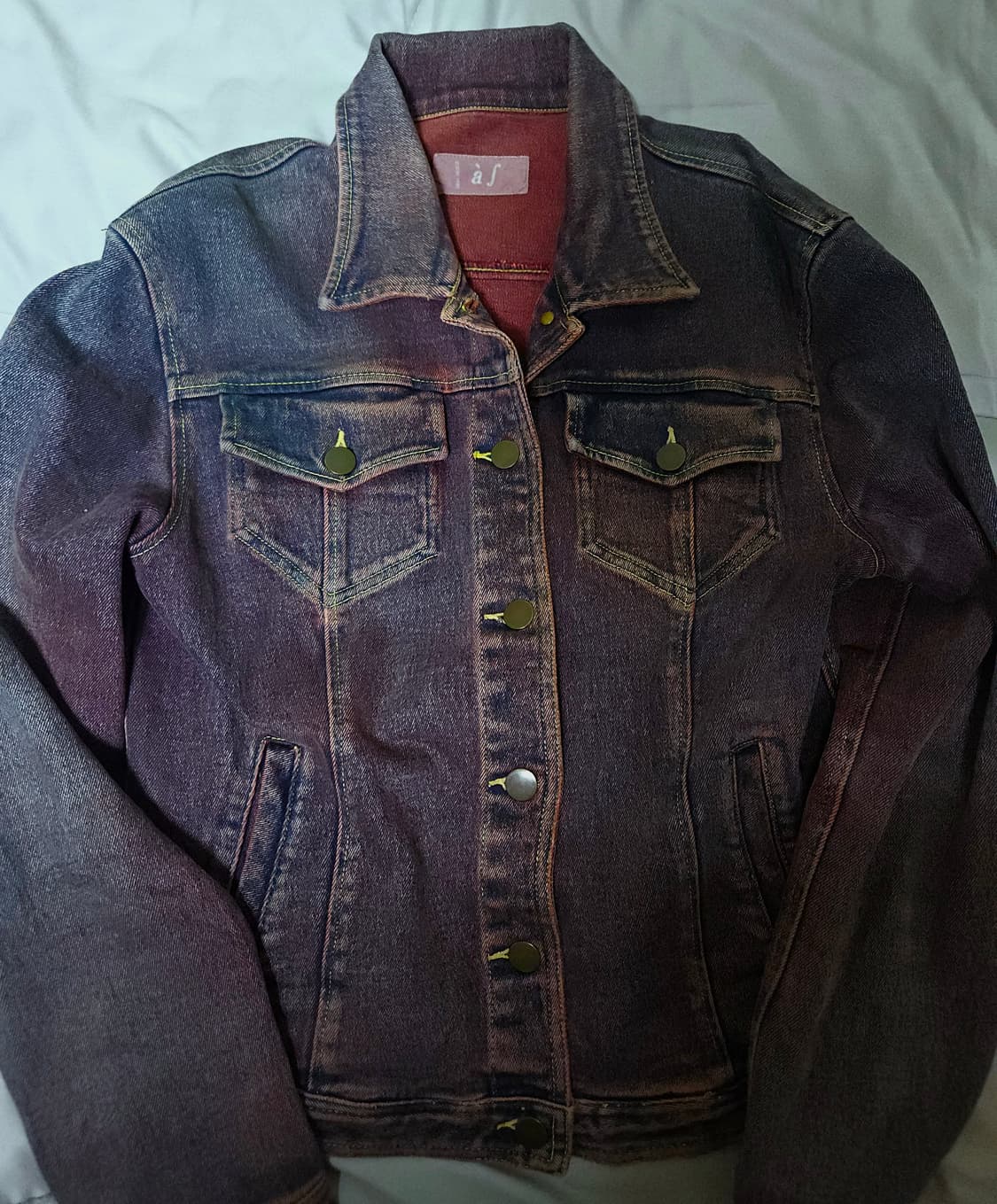 일본 빈티지 레드 데님 자켓 상품이미지1