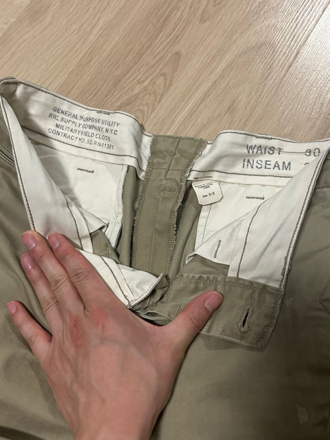 rrl 더블알엘 치노 페인팅 팬츠 30 상품이미지6