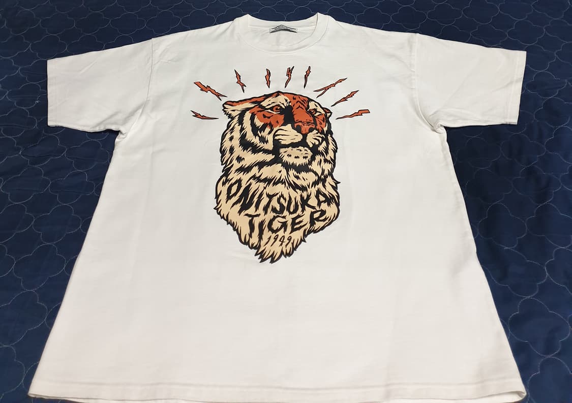 (단종매물) 오니츠카타이거 1949 타이거 반팔티 화이트 (L) 상품이미지1