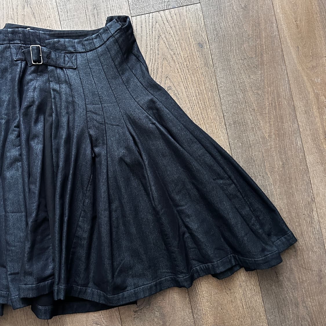 Pleats Cutting Line Belt Skirt 상품이미지4