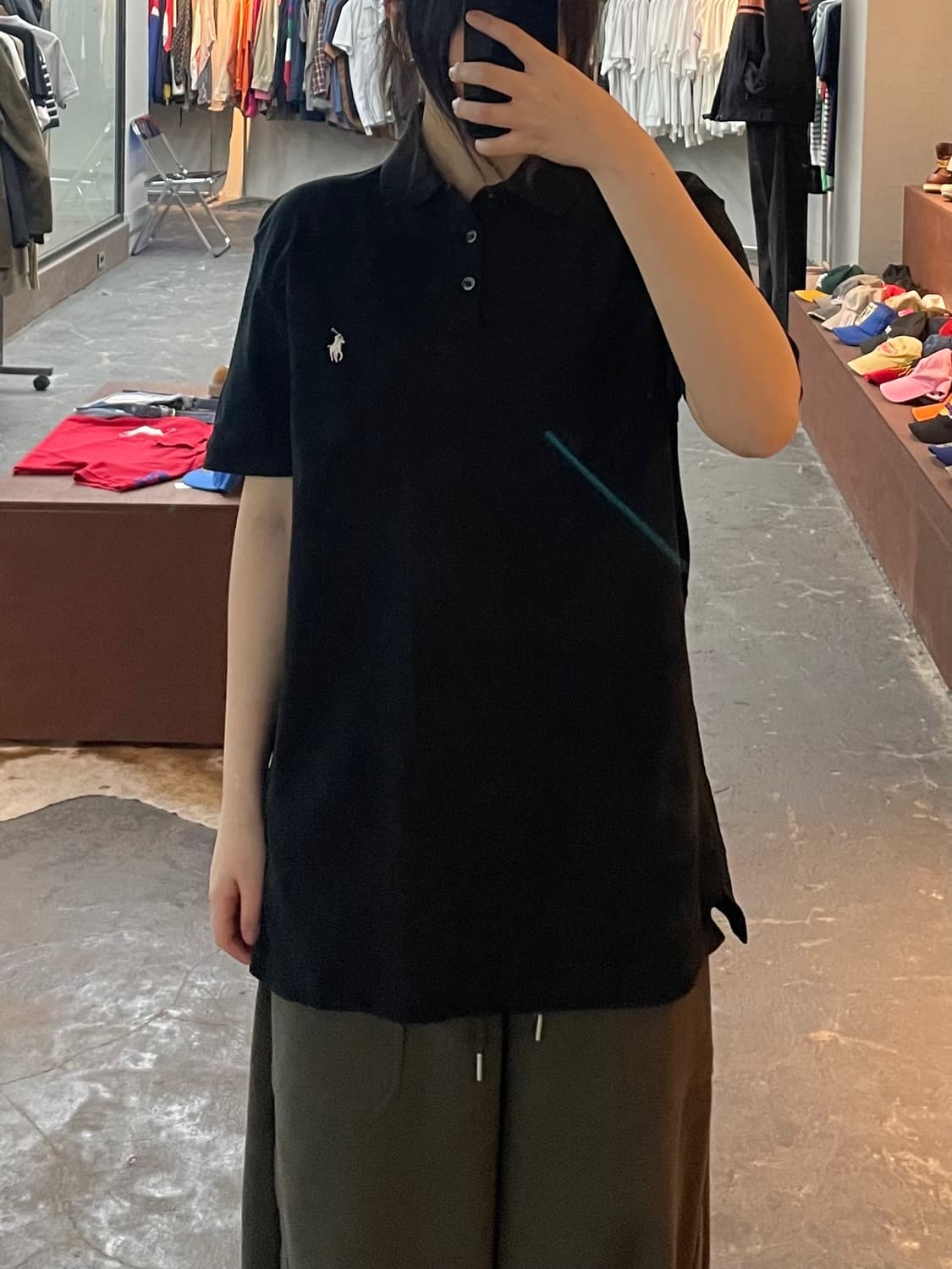 폴로 랄프로렌 블랙 카라 반팔 H2573 상품이미지1