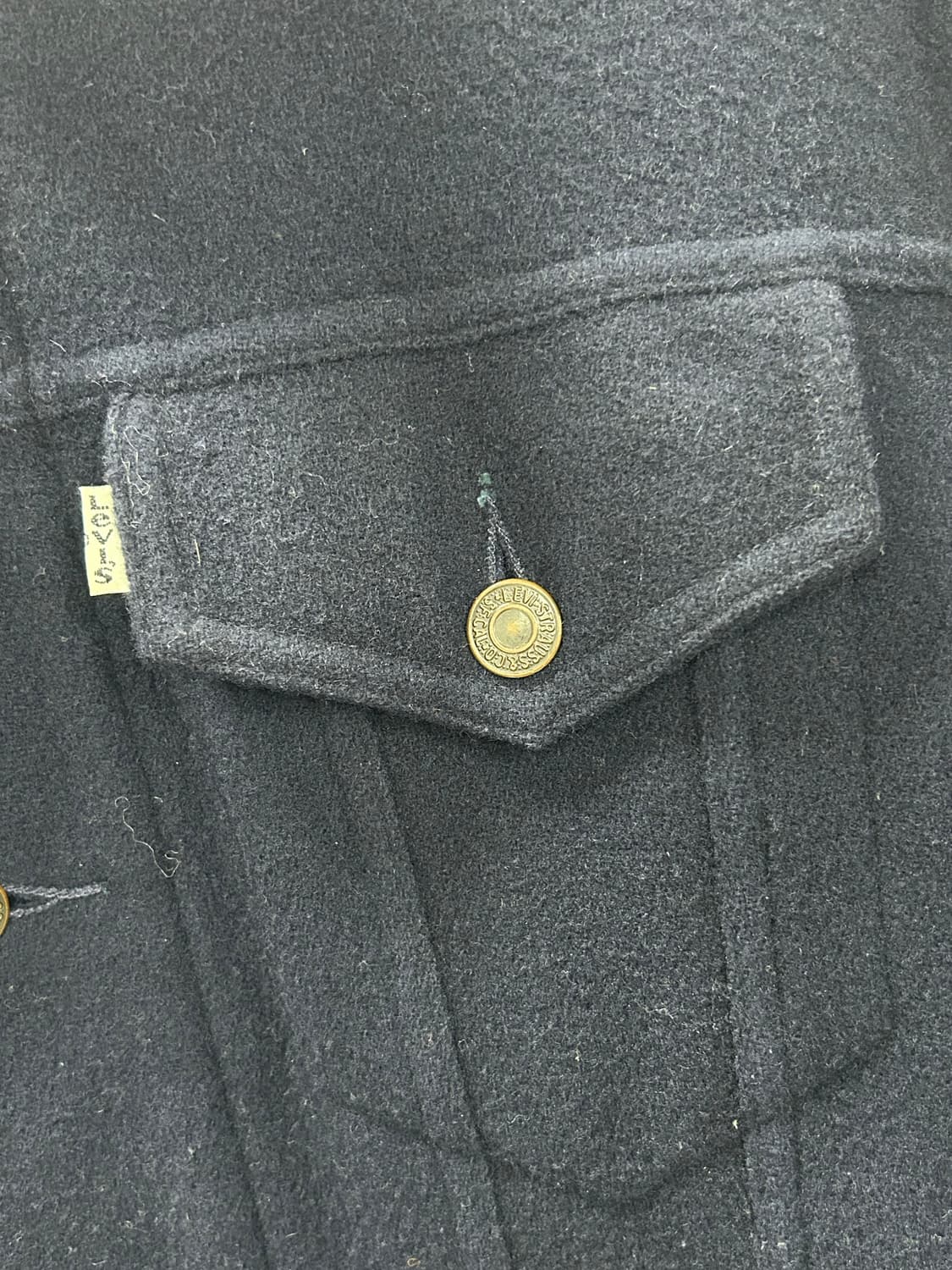 빈티지 리바이스 화이트 탭 울 트러커 자켓 상품이미지2