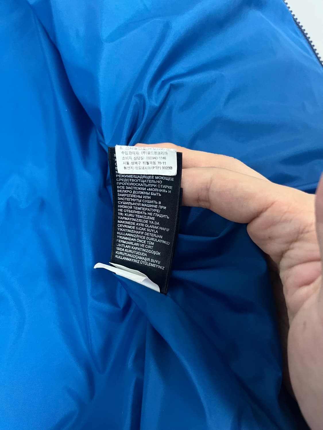 [M] 노스페이스 네이비 경량패딩 상품이미지5