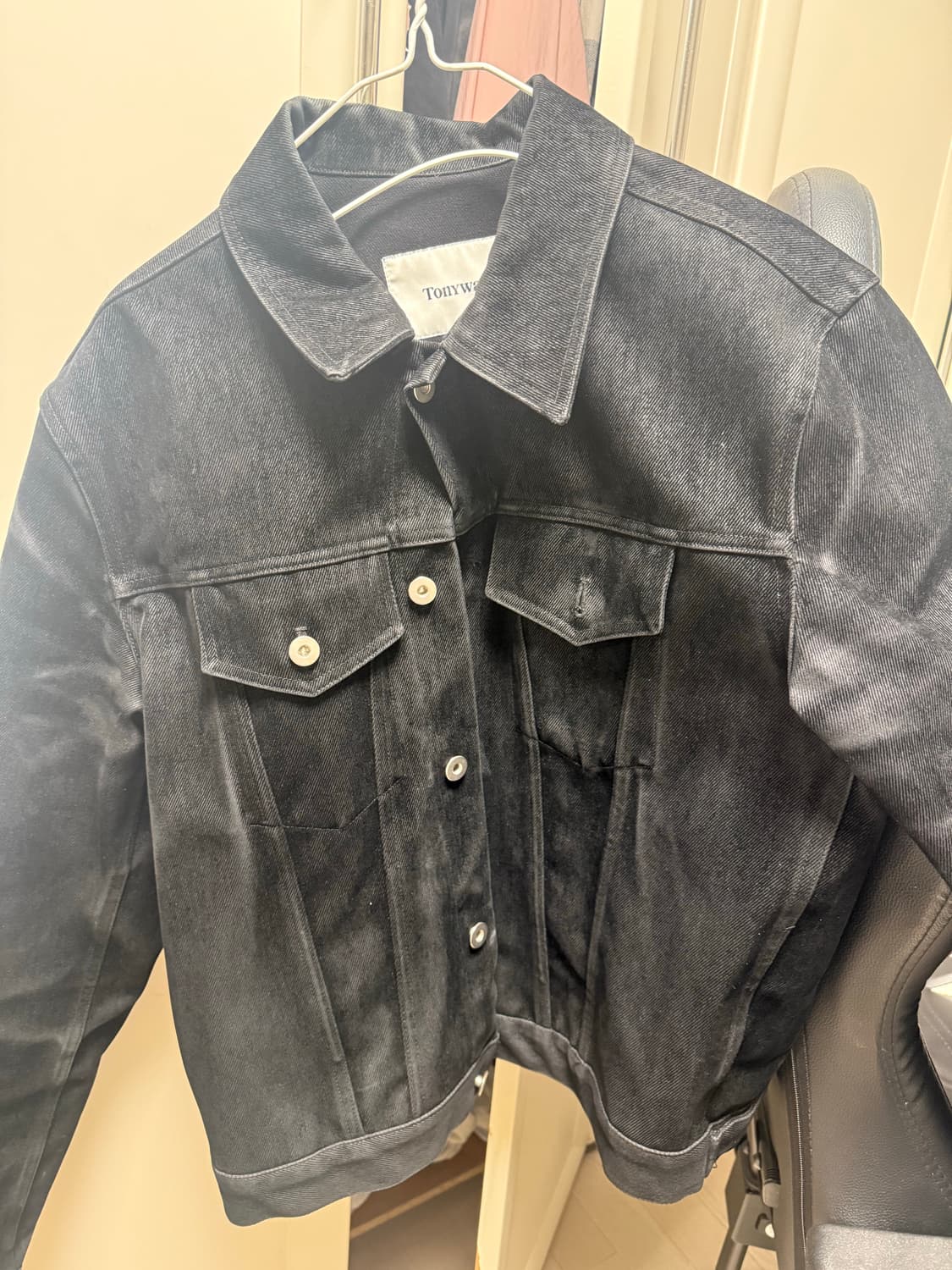 토니웩 스웨이드 데님트러커자켓 xl 판매해요 상품이미지1