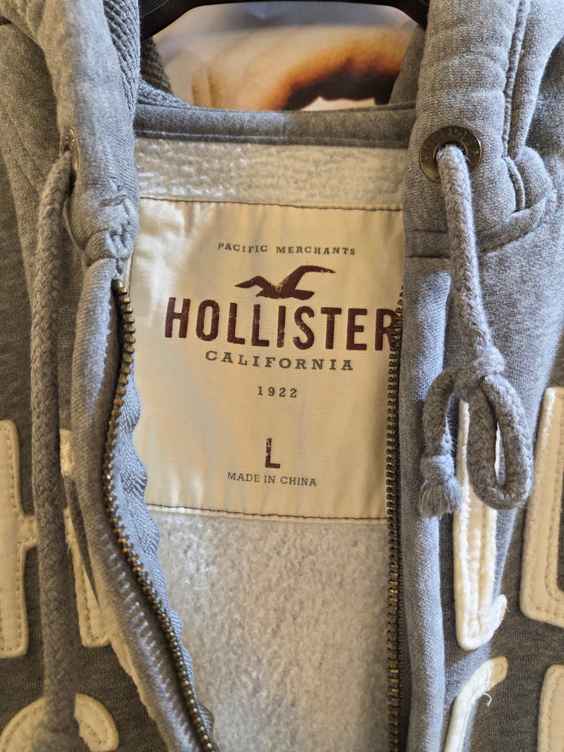 홀리스터 그레이 후드집업💯 상품이미지3