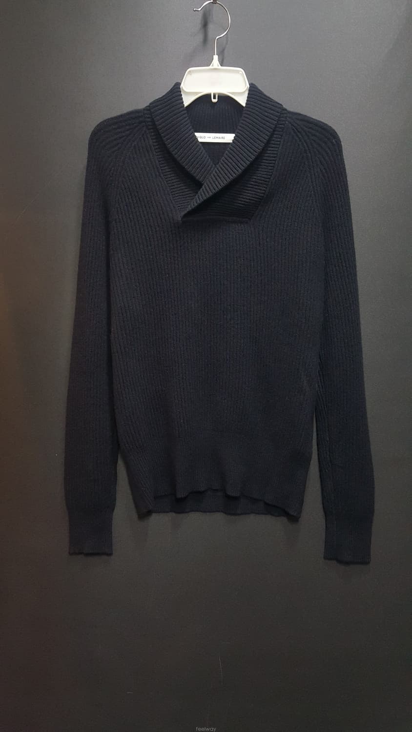 르메르 X 유니클로 16FW 숄 카라 스웨터 네이비 L 상품이미지2