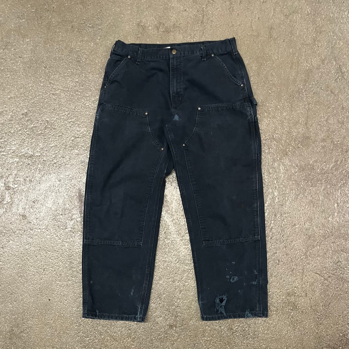 Carhartt 블랙 더블니 팬츠 (37“) 상품이미지2