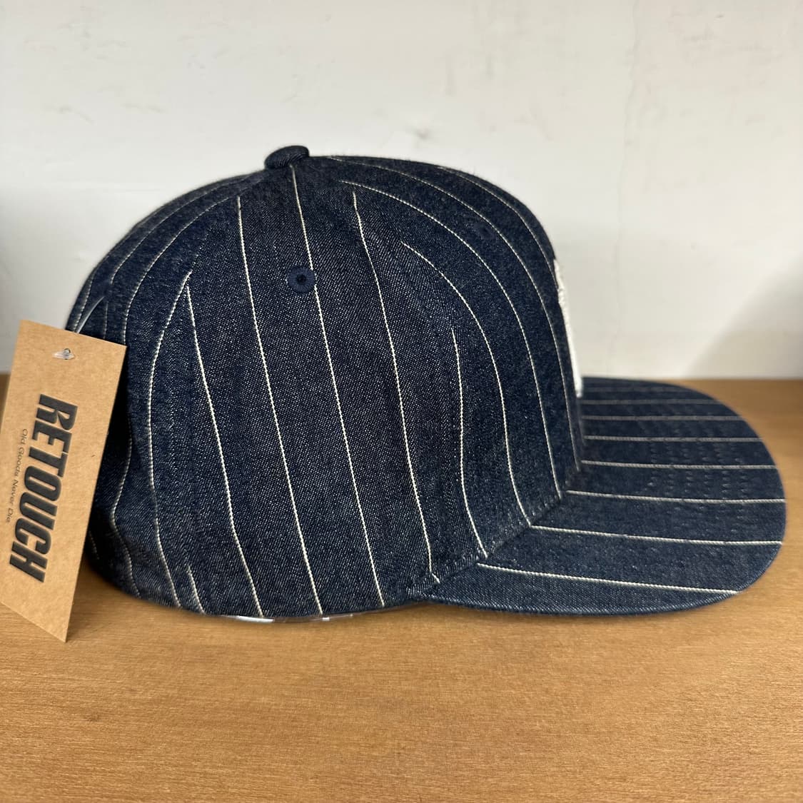 MLB 핀스트라이프 데님 뉴욕 양키즈 캡 상품이미지5