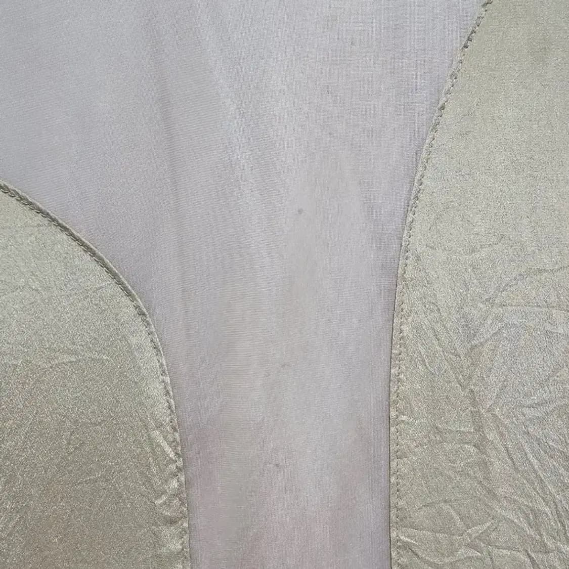 르베이지 배색 슬리브리스 롱 블라우스 ~66 상품이미지8