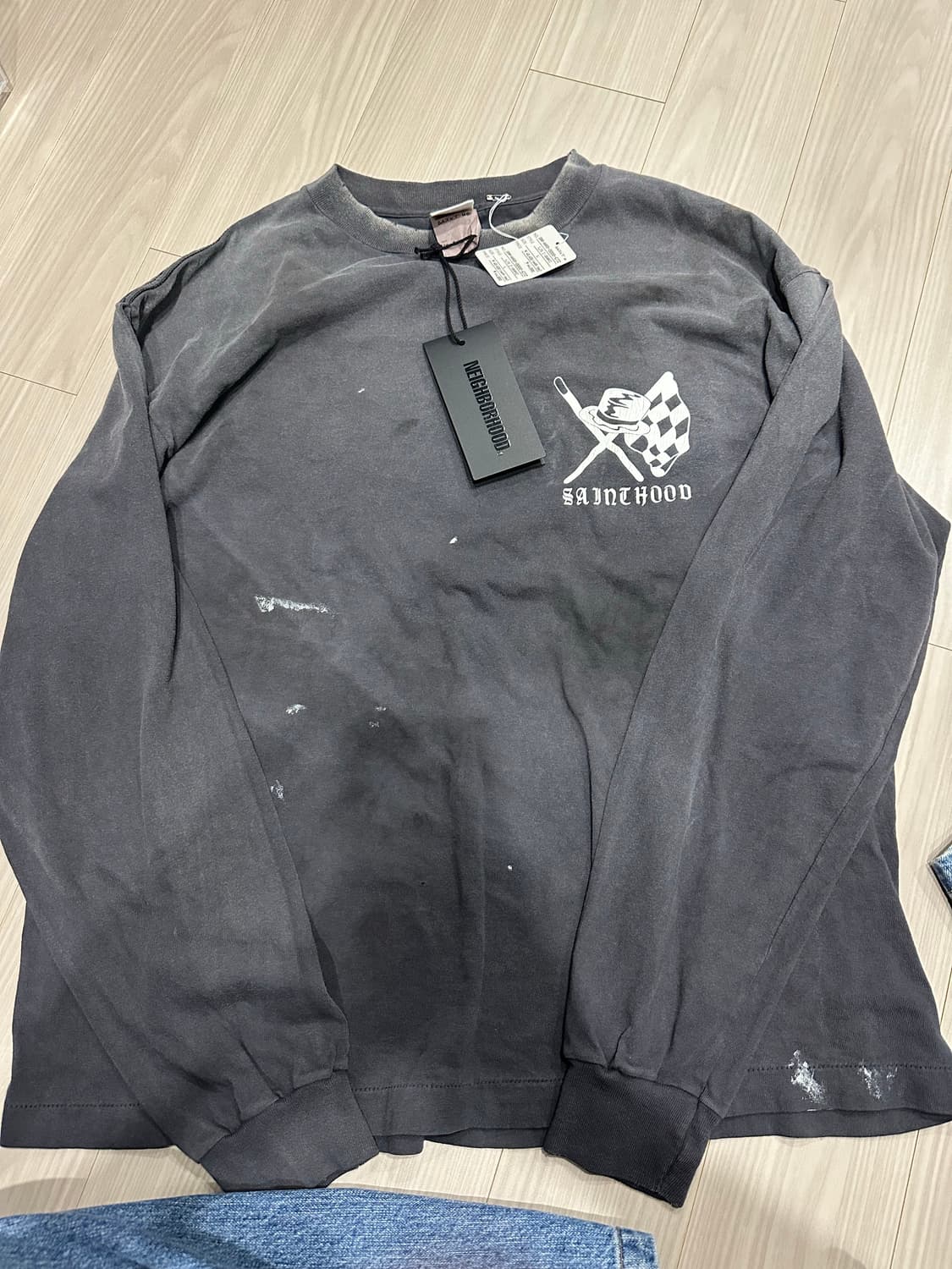 네이버후드 세인트마이클 맨투맨 라지사이즈 상품이미지2