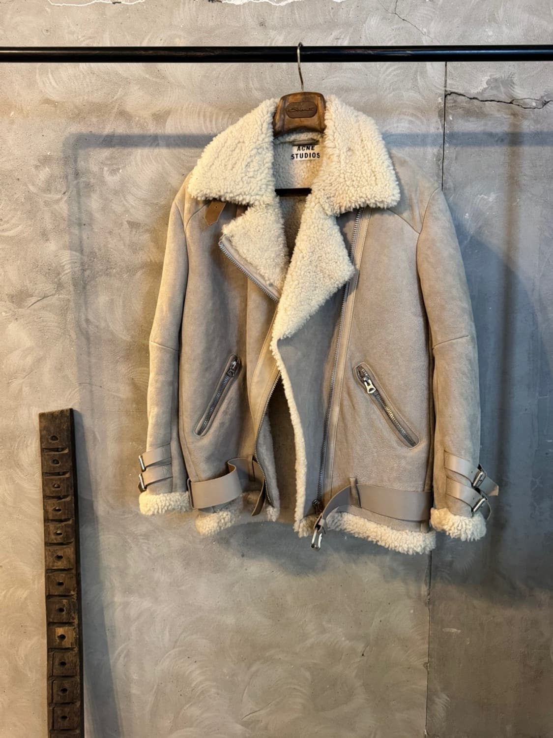 아크네 스튜디오 시어링 스웨이드 자켓 무스탕 55~66 상품이미지8