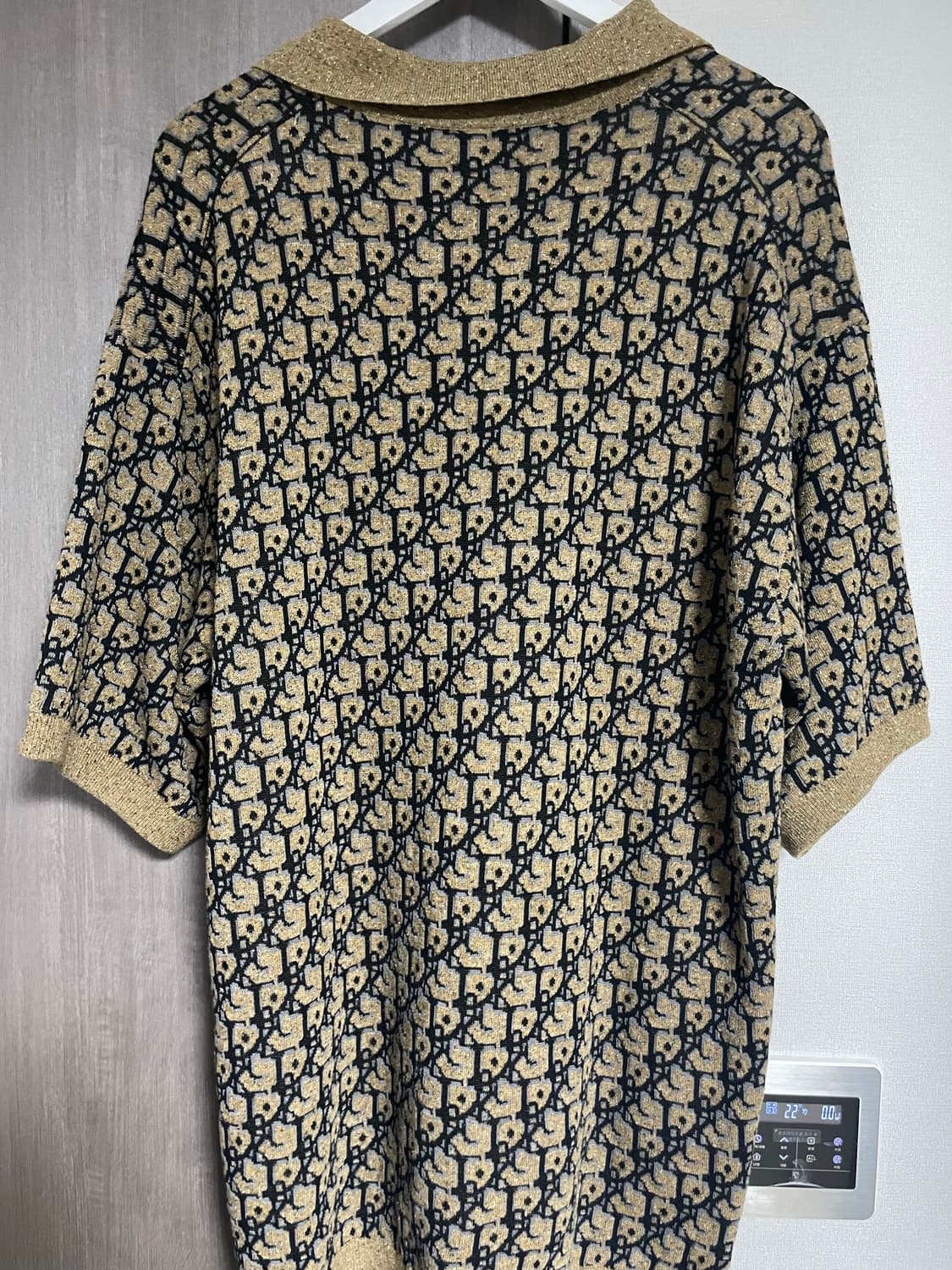 디올 남성 오블리크 브라운 카라 반팔 상품이미지2