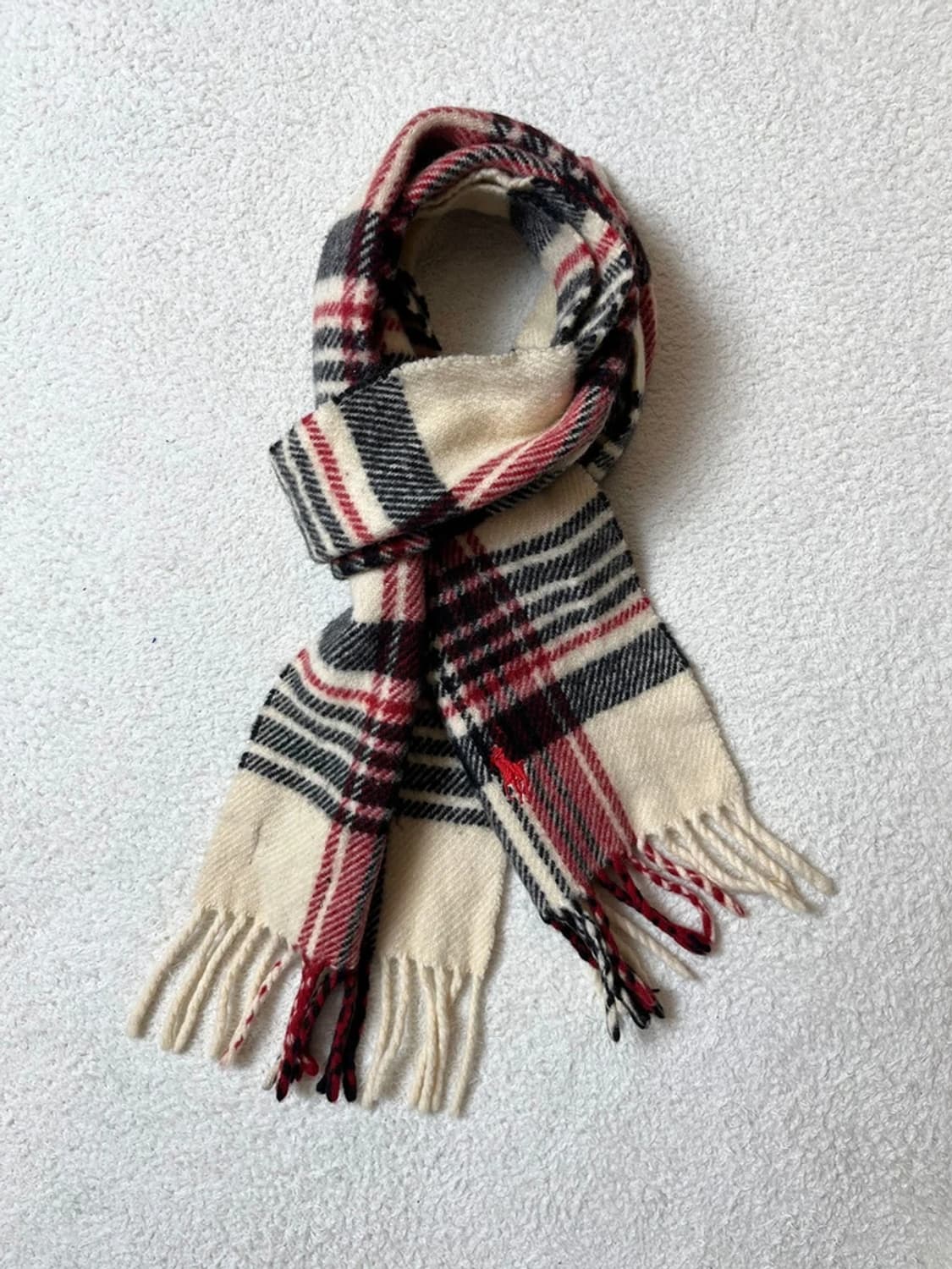 폴로 랄프로렌 램스울 체크 목도리 A1675 상품이미지1