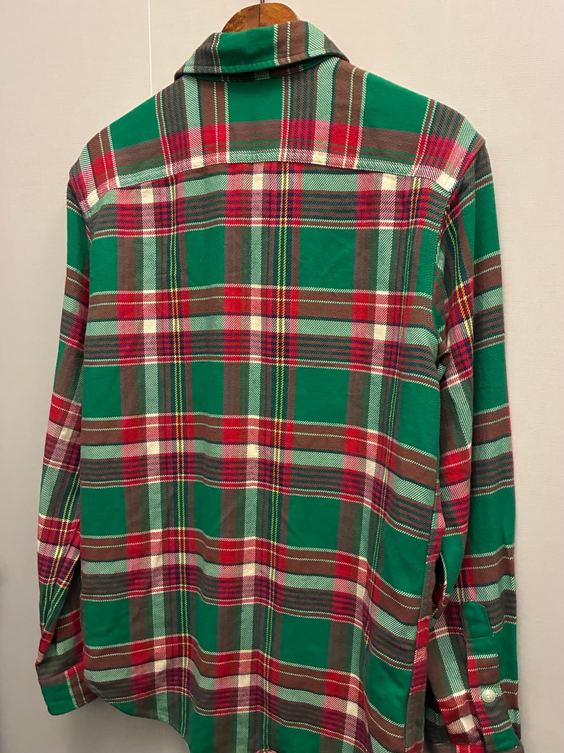 (S/100)POLO 폴로랄프로렌 코튼 투포켓 플란넬 체크셔츠 상품이미지8