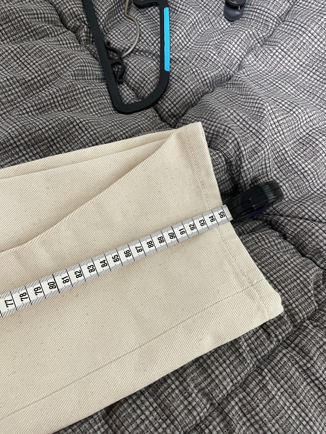 인스턴트 데님 아이보리 팬츠 28새상품 상품이미지8