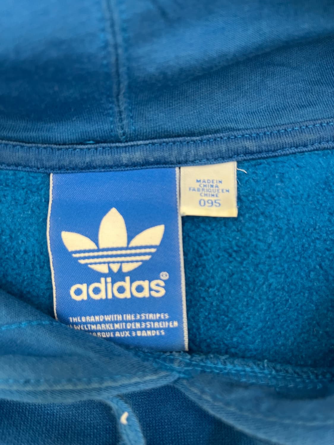 아디다스 빅로고 블루 후드티(m) 상품이미지2