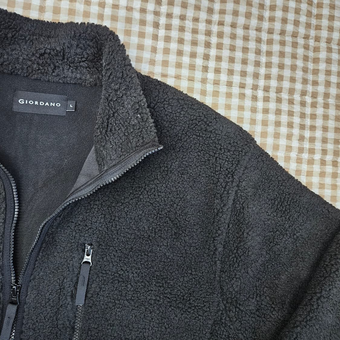 지오다노 플리츠 오버핏 집업자켓 남자100~105 상품이미지3