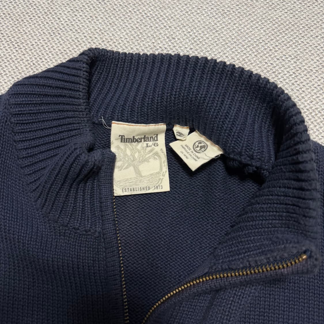 팀버랜드 니트 집업 상품이미지2