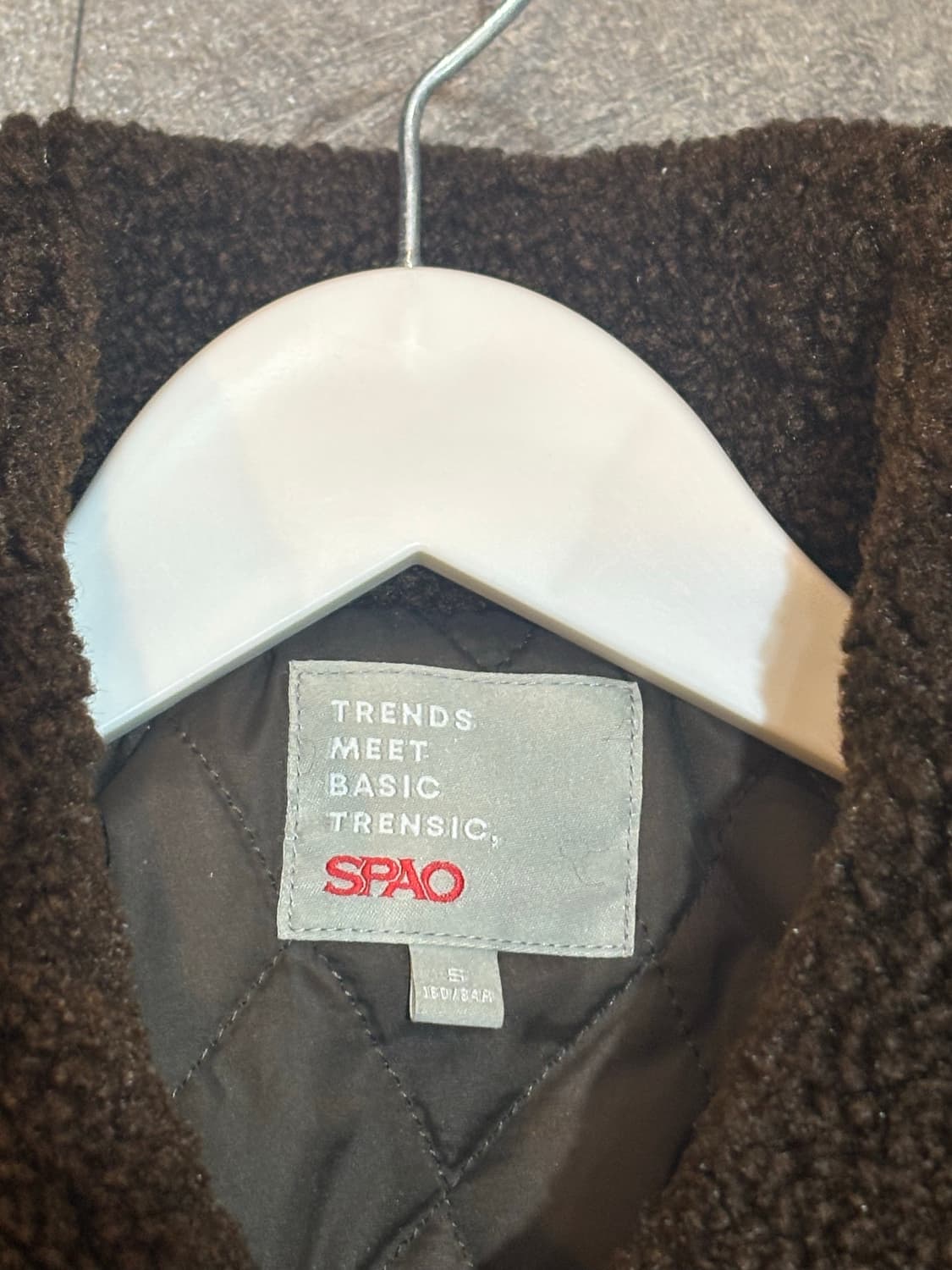 스파오 떡볶이 반코트 S 상품이미지5