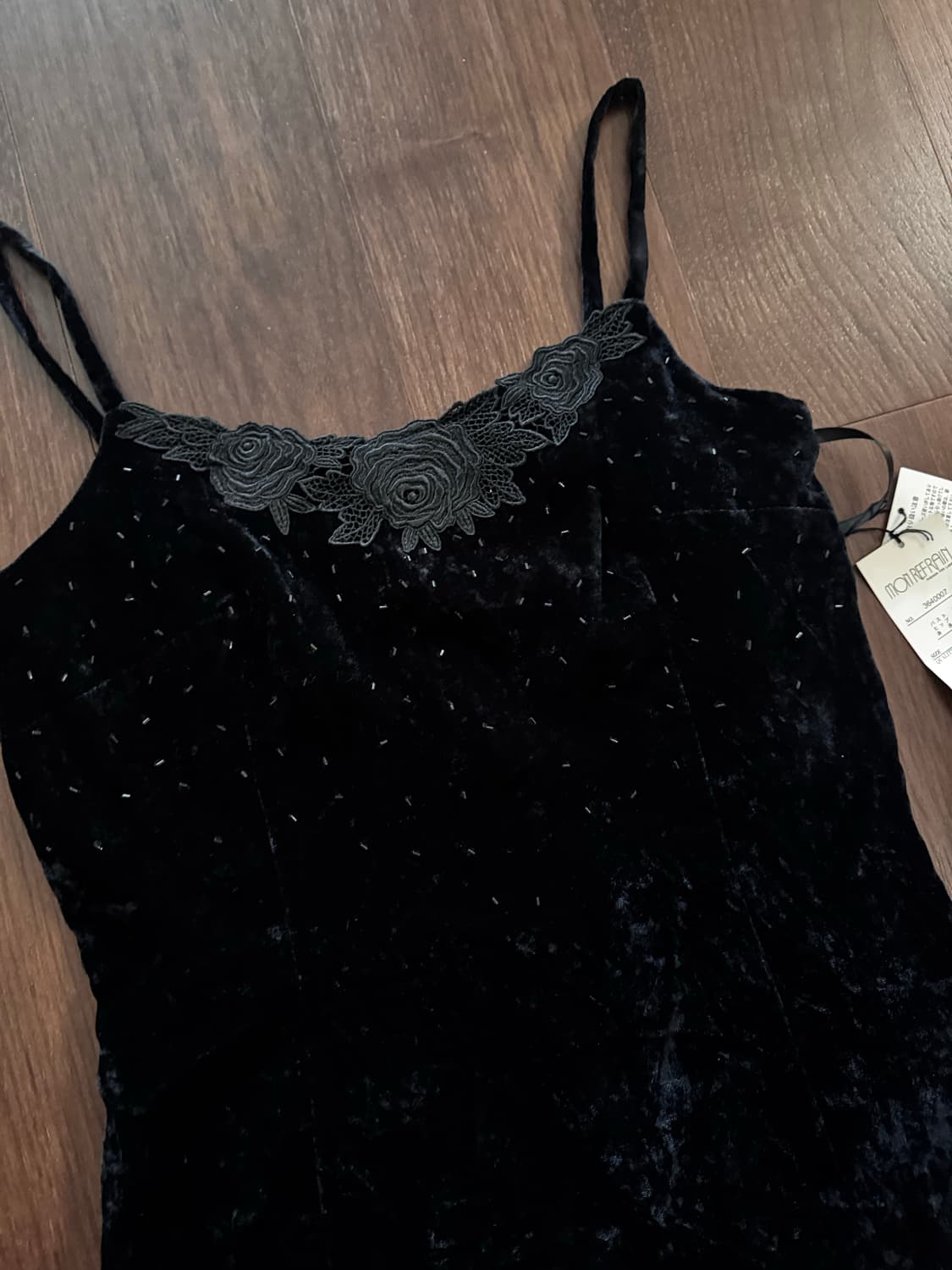 벨벳 비즈 원피스 상품이미지2