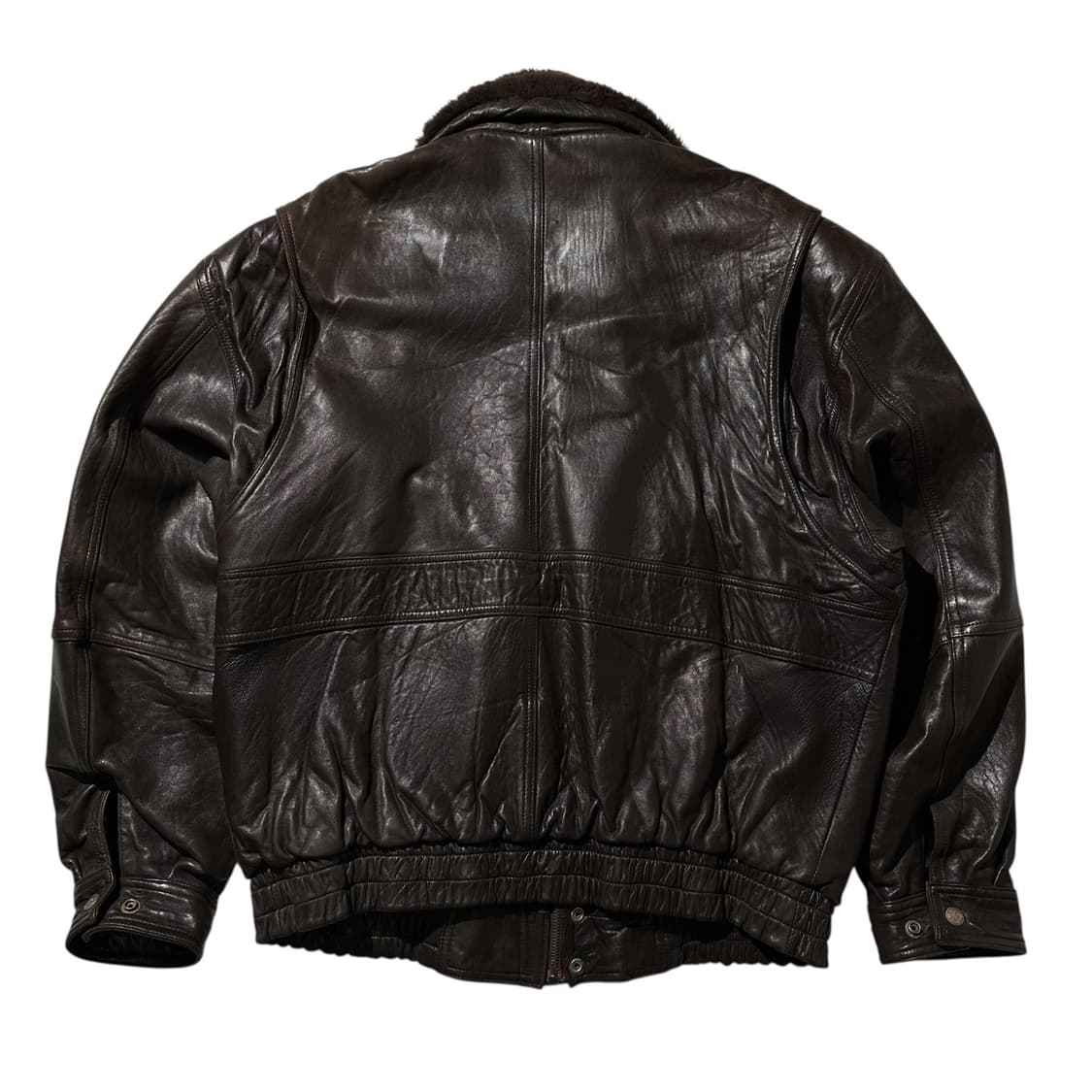 Palm Spring A-2 램스킨 봄버 블루종 자켓 상품이미지2