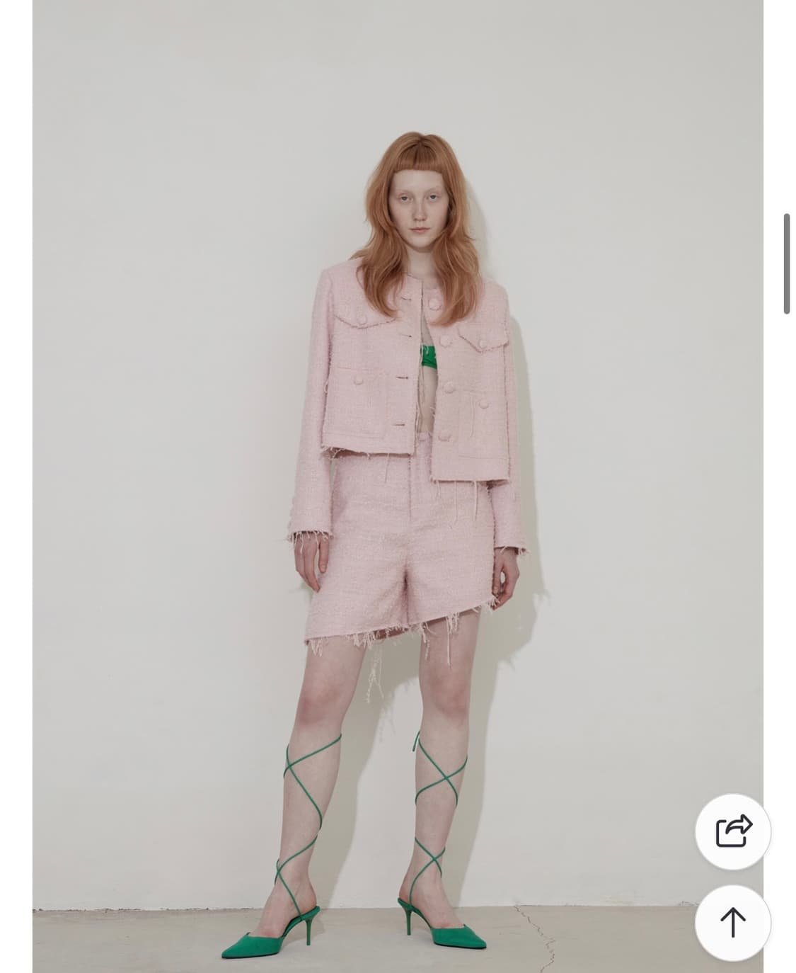 솔티페블 오블리크 트위드 쇼츠  상품이미지1