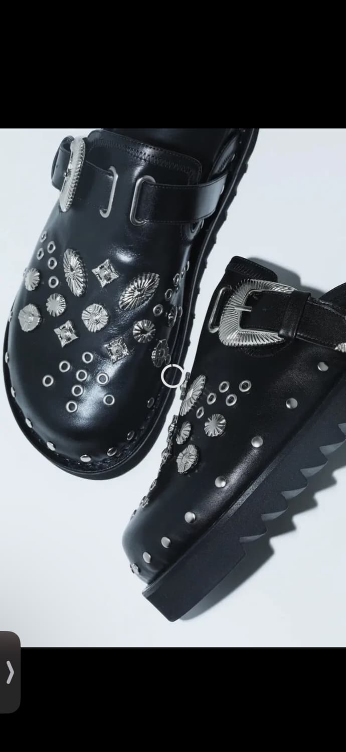 토가 비빌리스 AJ1066뮬 레더 블랙 44 상품이미지2